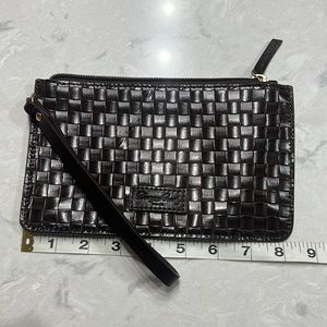 Dooney & Bourke Brown Leather Wristlet